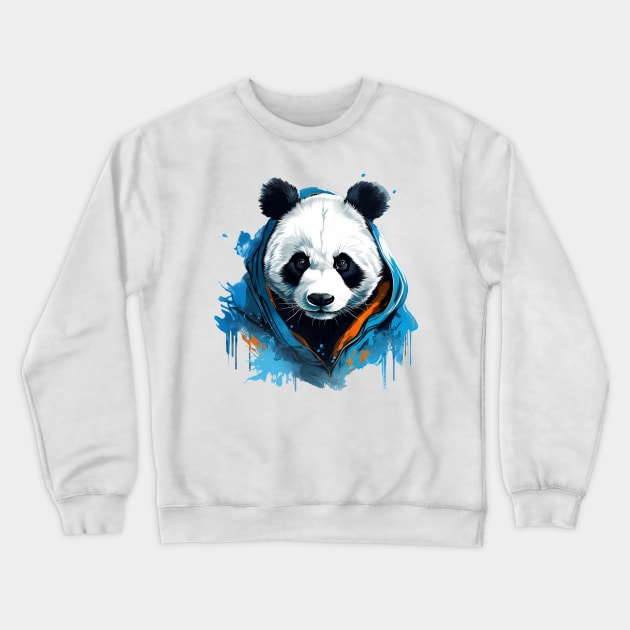 panda Crewneck Sweatshirt by piratesnow